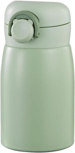 9 oz Mini Water Bottle Small Stainless Steel Thermoses - Insulated Vacuum, Leak Proof, Keeps Drinks Hot/Cold - Ideal for Coffee, beverage, Water - Green