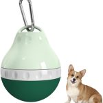 Dog Water Bottle,200ML Leakproof Pet Travel Bottle with Foldable Silicone Body & Hanging Buckle for Small  Outdoor Walking Hiking Travel