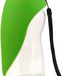 Fold A Bowl - Travel Dog Water Bottle and Dispenser for  - 26 OZ Pet Water Bottle with Collapsible Dog Bowl, Portable Pet Water Dispenser for Traveling and Walking (Green, 26 Oz)