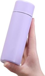 Small Water Bottle 4.4 Fl. Oz Mini Thermos Bottle Portable Water Bottles Cute Vacuum Insulated Leak Proof Water Flask Keeps Drink Cold and Hot for Women Coffee Tea Bag Bottles