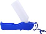 Pet Water Bottle, Pet Water Dispenser Portable Dog Water Dispenser Pet Drinking Waterer Bottle with Dispenser Tray Foldable Dog Water Feeder for Small Pet Outdoor Walk (250ml)