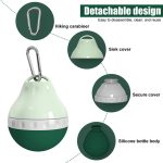 Dog Water Bottle,200ML Leakproof Pet Travel Bottle with Foldable Silicone Body & Hanging Buckle for Small  Outdoor Walking Hiking Travel - Image 2