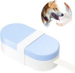 Dog Water Bottle with Dishwasher Safe Design, LCE Cream Styling Foldable Portable Pet Water Bottle for Dog Cat Outdoor Walking Hiking, Leak-Proof Dog Water Bowl Dispenser for Travel (Yellow)