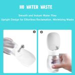 Dog Water Bottle,Leak Proof Portable Puppy Water Dispenser with Drinking Feeder, Dog Walking Accessories for  Outdoor Walking, Hiking, Travel, Food Grade Plastic - Image 2