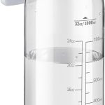 32oz Clear Water Bottle - BPA-Free Tritan Plastic, Fast Flow Spout Lid, Wide Mouth & Leakproof Design Hiking Water Bottle Suitable for Travel, Outdoors, Gym, Travel, Home, School(Clear)