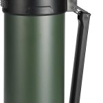 88oz Large Coffee Thermo for Travel, 2500ml Insulated Stainless Steel Water Bottle with Cup and Handle, Water Jug for 24hr Hot and Cold drinks, Vacuum Flask for Camping, Fishing & Working, Olive