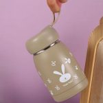 Small Mini Water Bottle Flask for Hot and Cold Drinks Travel Tea Cup with Handle Vacuum Insulated Coffee Mug Leak Proof 10.8oz/320ml - Image 2