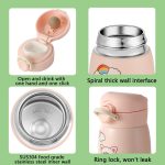 9 oz Mini Water Bottle Small Stainless Steel Thermoses - Insulated Vacuum, Leak Proof, Keeps Drinks Hot/Cold - Ideal for Coffee, beverage, Water - Green - Image 2