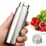 Cute Small Purse Water Bottle, 4.4 Fl. Oz, Mini Slim Flask for Kids Lunchbox, Portable Skinny Handbag Water Bottle, Vacuum Insulated Reusable Leak Proof Stainless Steel Cup