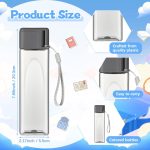 30 Pcs Water Bottle Bulk 17 oz Plastic Sports Water Bottles for Kids Adults Reusable Leak Proof Portable Drink Container Large for School Classroom Travel Camping Fitness Office(Grey) - Image 2